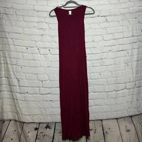 Gap Twist Back MIDI Ruby Wine Dress Women’s size Medium - Picture 1 of 10